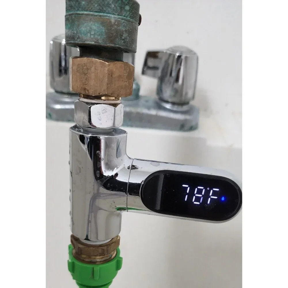 Garden Hose Thermometer Temperature Gauge Water Change Fish Tanks Aquariums F+C